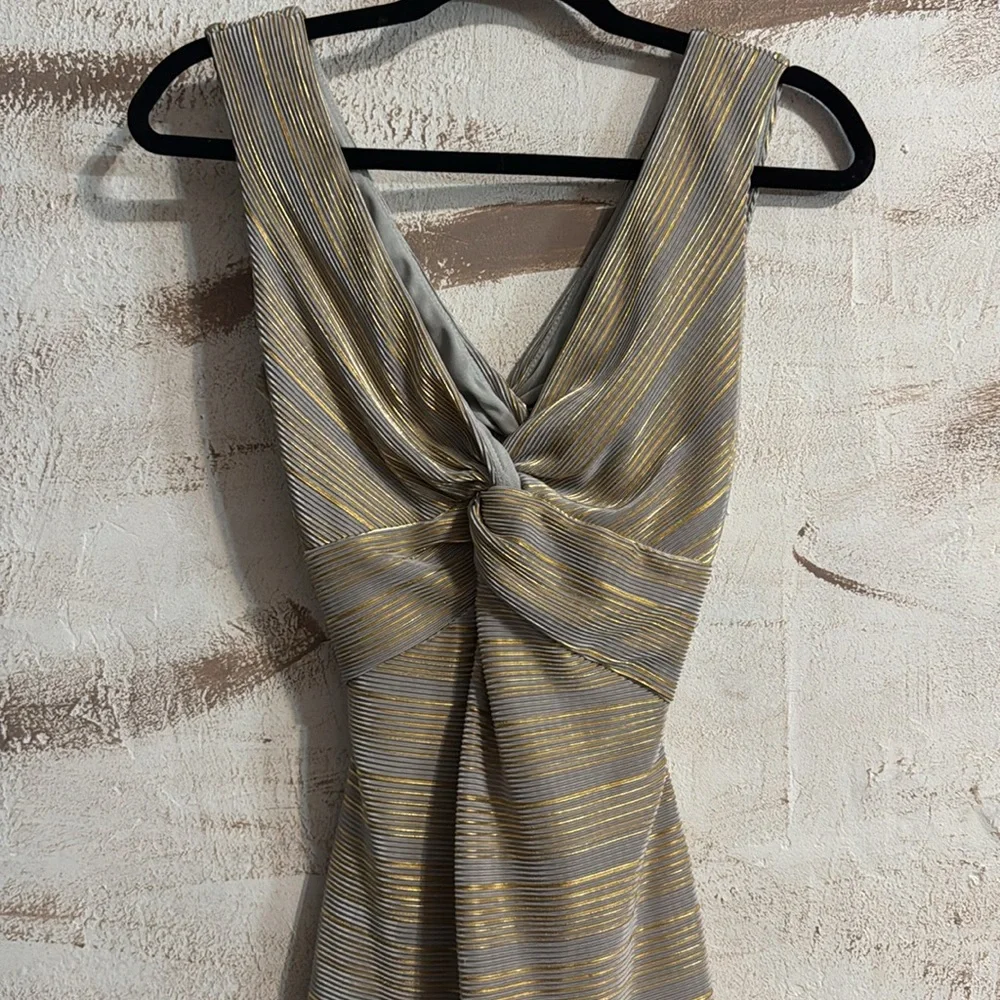 Arden B Lurex Twist Front Dress - Picture 2 of 3